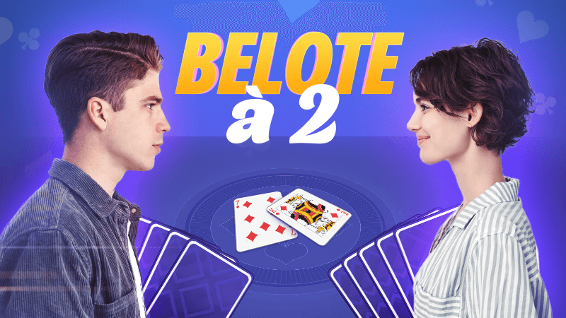 jouez à la belote à deux joueurs, profitez d'une expérience classique de ce jeu de cartes français populaire, simple et amusante pour tous les niveaux.