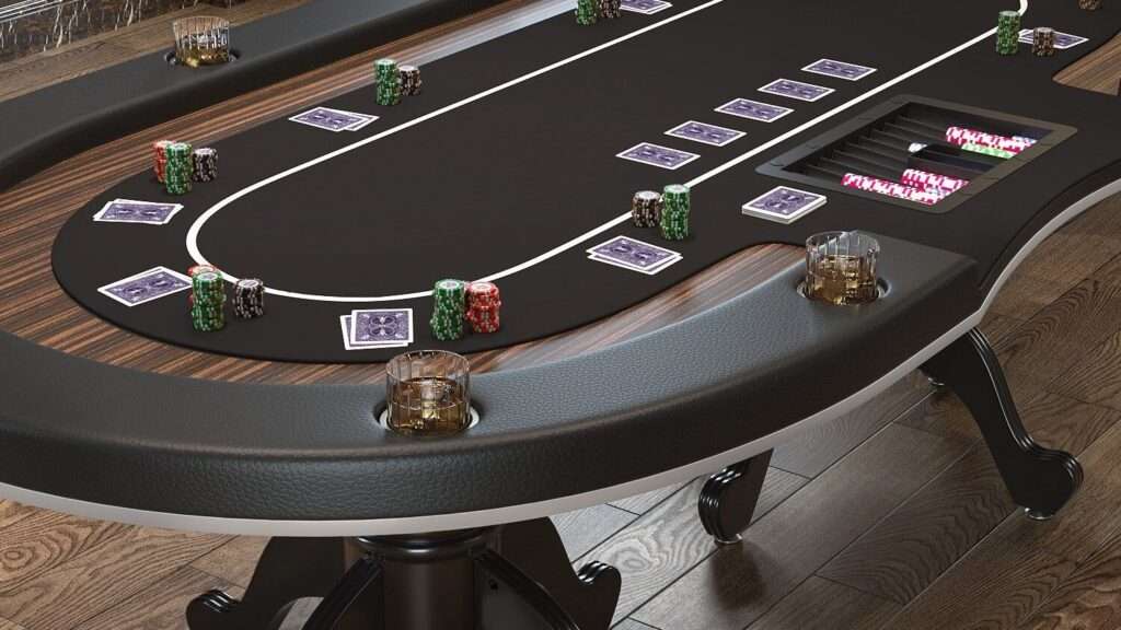 découvrez notre sélection de tables de poker alliant élégance et fonctionnalité, parfaites pour vos parties entre amis ou en famille.
